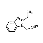 CAS 登录号：54980-88-0， (2-乙基-1H-苯并咪唑-1-基)乙腈