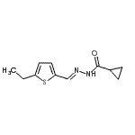 CAS 登录号：550308-57-1， N'-[(E)-(5-乙基-2-噻吩基)亚甲基]环丙烷甲酰肼