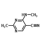CAS 登录号：55114-45-9， 2-甲基-4-(甲基氨基)-5-嘧啶甲腈