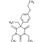 CAS 登录号：55133-83-0， 5-(4-乙氧基苯基)-1,3,5-三乙基-2,4,6(1H,3H,5H)-嘧啶三酮