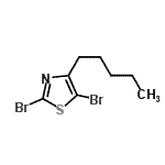 CAS 登录号：551939-31-2， 2,5-二溴-4-戊基-1,3-噻唑