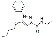 CAS 登录号：55228-46-1， 5-丁氧基-N-乙基-1-苯基-1H-吡唑-3-甲酰胺