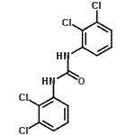 结构式 CAS# 55268-51-4, 1,3-二(2,3-二氯苯基)脲
