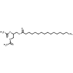 CAS 登录号：55268-70-7， 2,3-二乙酰氧基丙基棕榈酸酯