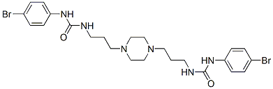 CAS 登录号：55291-05-9， 1,4-二[3-[3-(4-溴苯基)脲基]丙基]哌嗪