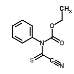 CAS 登录号：5530-67-6， 乙基(氰基硫代甲酰)苯基氨基甲酸酯