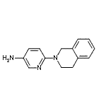 结构式 CAS# 553679-55-3, 6-(3,4-二氢-2(1H)-异喹啉基)-3-吡啶胺