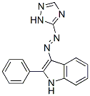 CAS 登录号：55425-38-2， 2-苯基-3-(1H-1,2,4-三唑-5-基偶氮)-1H-吲哚
