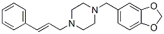 CAS 登录号：55436-43-6， 1-(3,4-亚甲二氧基苄基)-4-[(E)-3-苯基烯丙基]哌嗪