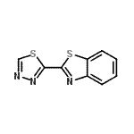 CAS 登录号：55439-49-1， 2-(1,3,4-噻二唑-2-基)-1,3-苯并噻唑