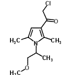 CAS 登录号：554405-86-6， 2-氯-1-[1-(1-甲氧基-2-丙基)-2,5-二甲基-1H-吡咯-3-基]乙酮