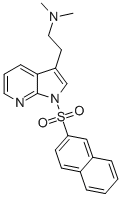 CAS 登录号：554452-56-1， N,N-二甲基-1-(2-萘基磺酰基)-1H-吡咯并[2,3-b]吡啶-3-乙胺