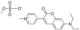 CAS 登录号：55470-53-6， 4-[7-(二乙基氨基)-2-氧代-2H-1-苯并吡喃-3-基]-1-甲基吡啶鎓硫酸甲酯盐