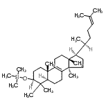 CAS 登录号：55493-84-0， [(3S,5R,10S,13R,14R,17R)-17-[(1S)-1,5-二甲基己-4-烯基]-4,4,10,13,14-五甲基-2,3,5,6,7,11,12,15,16,17-十氢-1H-环戊二烯并[a]菲-3-基]氧基-三甲基-硅烷