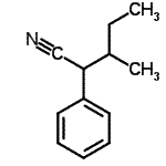 CAS 登录号：5558-32-7， 3-甲基-2-苯基戊腈