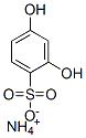 CAS 登录号：55605-65-7， 2,4-二羟基-苯磺酸单铵盐