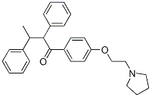 CAS 登录号：55620-98-9， 2,3-二苯基-1-[4-[2-(1-吡咯烷基)乙氧基]苯基]-1-丁酮