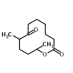 CAS 登录号：55649-87-1， 9,12-二甲基氧杂环十二烷e-2,8-二酮
