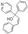 CAS 登录号：55690-13-6， alpha-苯基-alpha-[(Z)-2-苯基乙烯基]-4-吡啶甲醇