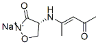 CAS 登录号：55694-87-6， (R)-4-[(1-甲基-3-氧代丁-1-烯基)氨基]异恶唑烷-3-酮单钠盐