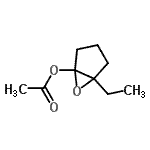 CAS 登录号：55767-71-0， 5-乙基-6-氧杂双环[3.1.0]己-1-基乙酸酯