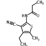 CAS 登录号：557779-34-7， N-(3-氰基-4-乙基-5-甲基-2-噻吩基)丙酰胺