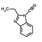 CAS 登录号：55810-19-0， 2-乙基-1H-苯并咪唑-1-甲腈
