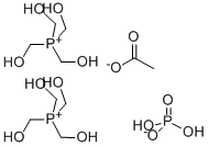 CAS 登录号：55818-96-7， 四(羟基甲基)鏻乙酸磷酸盐