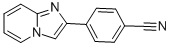 结构式 CAS# 55843-91-9, 4-咪唑并[1,2-a]吡啶-2-基-苯甲腈