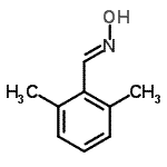 结构式 CAS# 55882-62-7, (E)-1-(2,6-二甲基苯基)-N-羟基甲亚胺