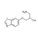 CAS 登录号：55982-37-1， 1-氨基-3-(1,3-苯并噻唑-6-基氧基)-2-丙醇