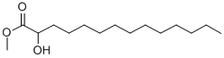 结构式 CAS# 56009-40-6, DL-alpha-羟基肉豆蔻酸甲酯