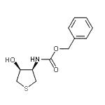 CAS 登录号：56018-18-9， 苄基[(3R,4S)-4-羟基四氢-3-噻吩基]氨基甲酸酯