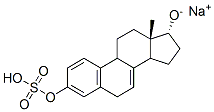 CAS 登录号：56050-05-6， (17alpha)-雌甾-1,3,5(10),7-四烯-3,17-二醇 3-(硫酸酯)单钠盐