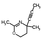 CAS 登录号：56055-98-2， 2,4-二甲基-4-(1-丙炔-1-基)-5,6-二氢-4H-1,3-恶嗪