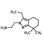 CAS 登录号：561300-13-8， 2-(3-乙基-7,7-二甲基-4,5,6,7-四氢-2H-吲唑-2-基)乙胺