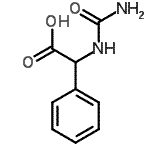 CAS 登录号：5616-20-6， (氨基甲酰氨基)(苯基)乙酸