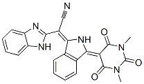 CAS 登录号：56195-25-6， alpha-[2,3-二氢-3-(四氢-1,3-二甲基-2,4,6-三氧代-5(2H)-嘧啶基亚基)-1H-异吲哚-1-亚基]-1H-苯并咪唑-2-乙腈
