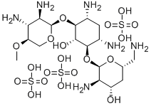 CAS 登录号：56276-26-7， 6-O-(2,3-二氨基-4-O-甲基-2,3-二脱氧-alpha-D-吡喃木糖基)-4-O-(2,6-二氨基-2,4,6-三脱氧-alpha-D-木糖基-己糖吡喃糖苷)-2-脱氧-D-链霉胺