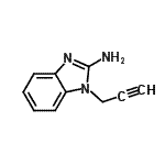 CAS 登录号：56313-75-8， 1-(2-丙炔-1-基)-1H-苯并咪唑-2-胺