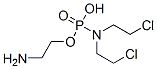 CAS 登录号:5638-46-0, N,N-二(2-氯乙基)氨基磷酸氢(2-氨基乙基)酯