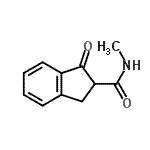 CAS 登录号：56434-52-7， N-甲基-1-氧代-2-茚满甲酰胺