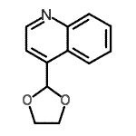 CAS 登录号：56503-48-1， 4-(1,3-二氧戊环-2-基)喹啉