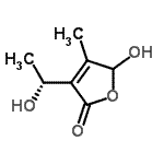 CAS 登录号：565435-37-2， 5-羟基-3-[(1R)-1-羟基乙基]-4-甲基-2(5H)-呋喃酮