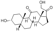 CAS 登录号：566-03-0， 5-B-孕甾烷-3-alpha-21-二醇-11-20-二酮