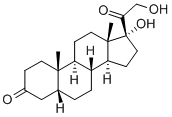 CAS 登录号：566-42-7， 5-beta-孕甾烷-17,21-二醇-3,20-二酮