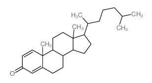 CAS 登录号：566-91-6， (8S,9S,10S,13R,14S,17R)-10,13-二甲基-17-[(2R)-6-甲基庚烷-2-基]-6,7,8,9,11,12,14,15,16,17-十氢环戊烯并[a]菲-3-酮