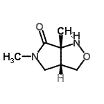 CAS 登录号：566155-33-7， (3aR,6aR)-5,6A-二甲基六氢-6H-吡咯并[3,4-c][1,2]恶唑-6-酮