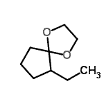 CAS 登录号：56619-99-9， 6-乙基-1,4-二氧杂螺[4.4]壬烷