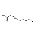 CAS 登录号：56630-33-2， 3-壬炔酸